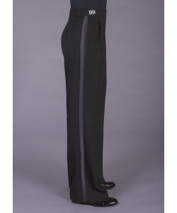 4002 Box pleat trouser with wide satin stripe