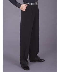 4006 Two small pleated trouser with pockets & belt loops