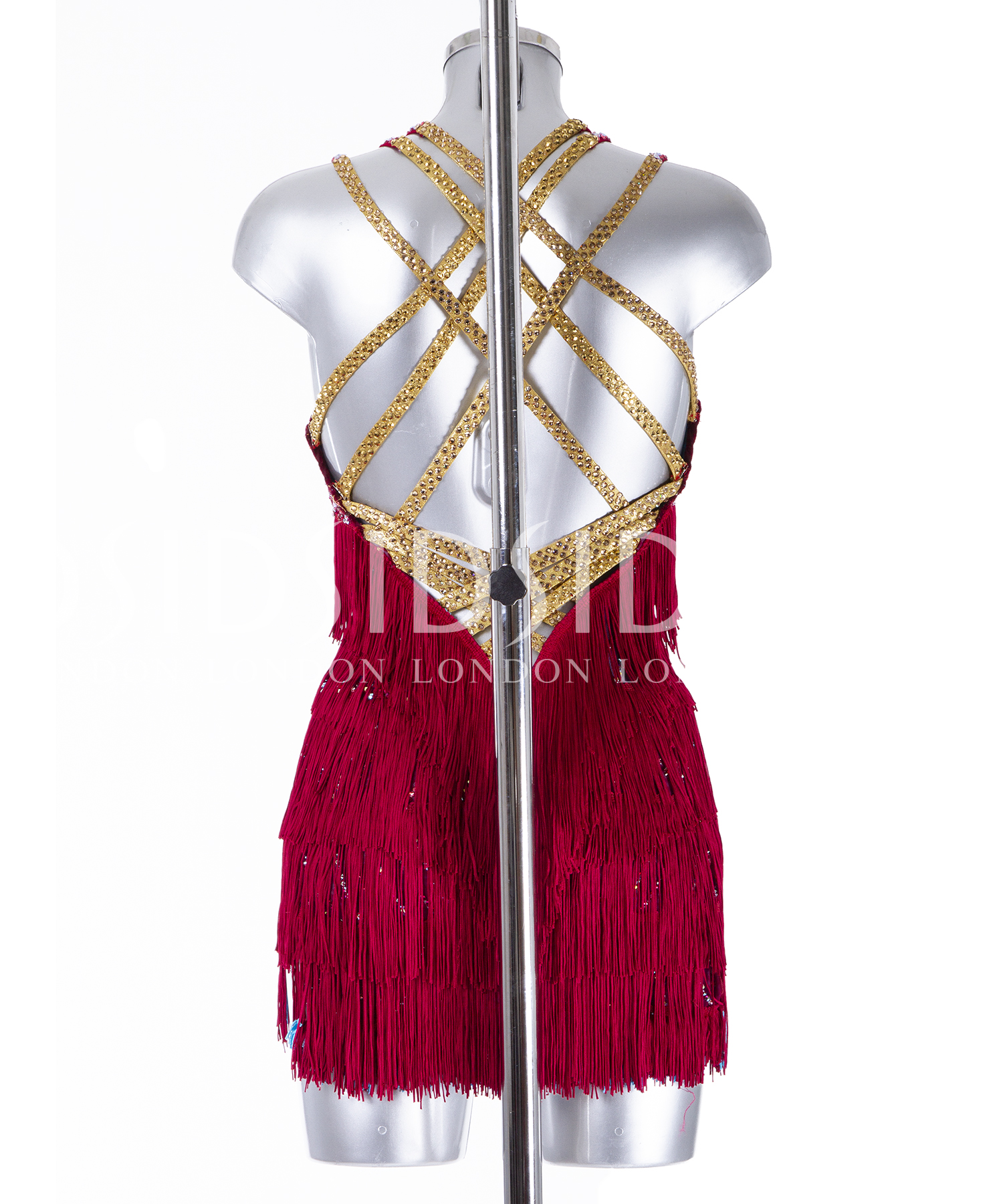 Buy 425763 Burgundy and Barbados Latin Dress