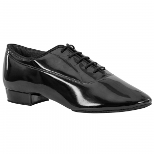6501 Regular fit Oxford Black Leather & Patent Ballroom shoe with a 1